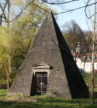 Pyramid at the site of the Congress of Wilhelmsbad 