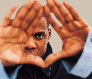 Jay-Z doing the “Roc Sign”