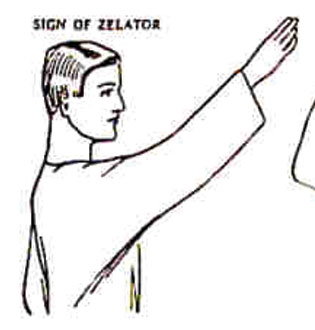 Golden Dawn sign for Sign of Zelator