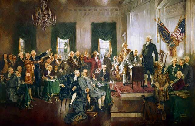 Signing of the Constitution of the United States, by Howard Chandler Christy