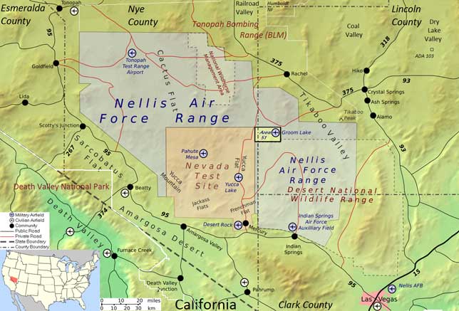 Location of Area 51 (source: wiki)