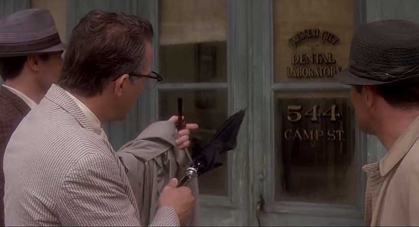 Jim Garrison at 544 Camp Street in Oliver Stone’s JFK